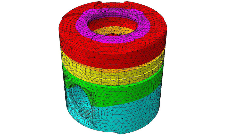 Illustration of FEMFAT heat piston transfer
