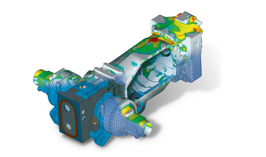 Simulation of FEMFAT visualizer Pre/Post Processing housing